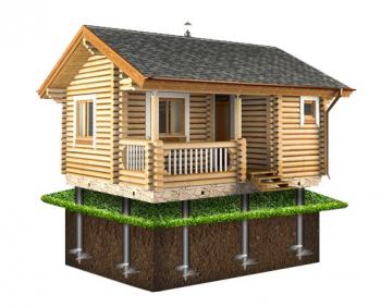 Свайно-винтовой фундамент